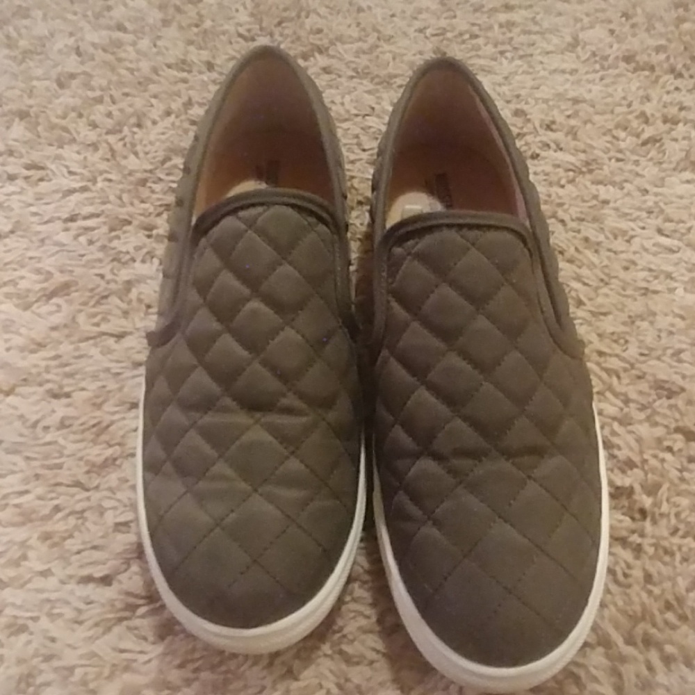 Olive Green Canvas Shoes